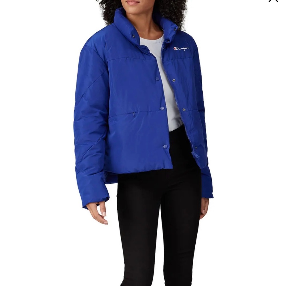 Champion Puffer Coat - Like New - Size Medium - Royal Blue